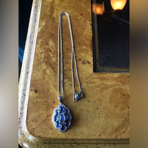 Aurora Moonstone Sterling Silver Necklace - Picture 6 of 8